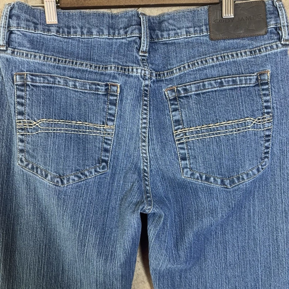 Cody James Jeans Men‎ 32x33 Blue Med Wash Barn Burner Stretch Slim - SIZE NOTE - Picture 2 of 9